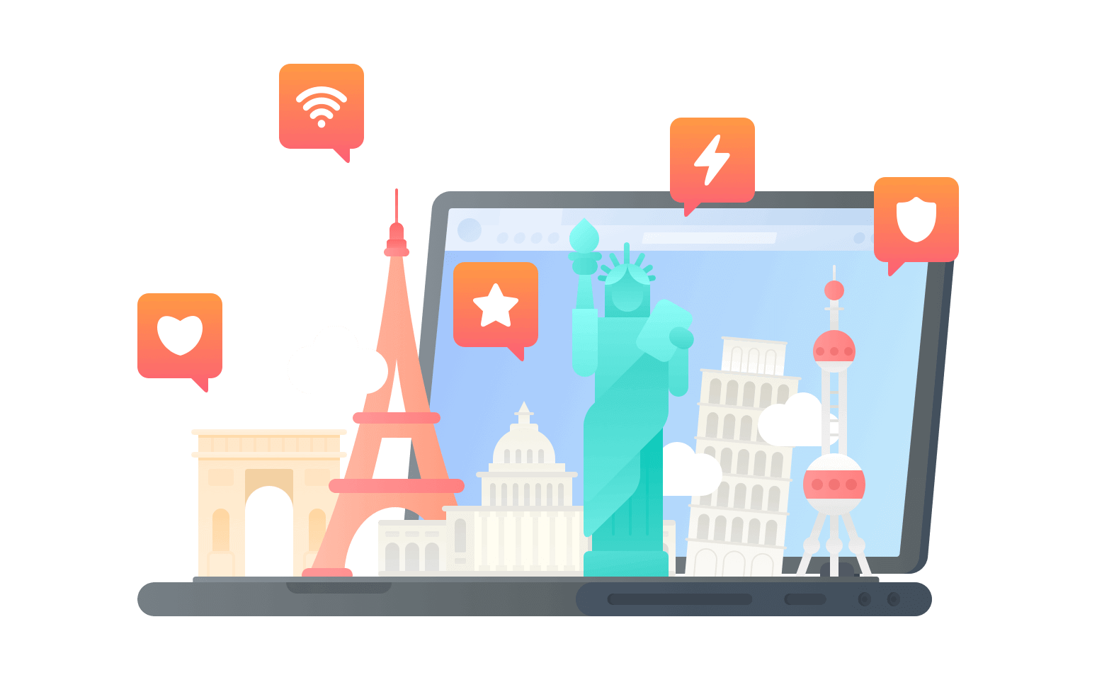 代理华为WeLink的回国加速器 - 海龟VPN